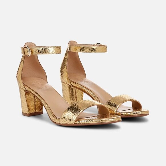 Naturalizer Gold Heeled Sandals - Picture 1 of 5
